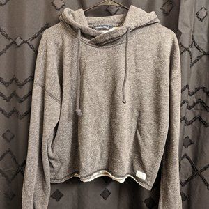 Cropped Gray Hoodie